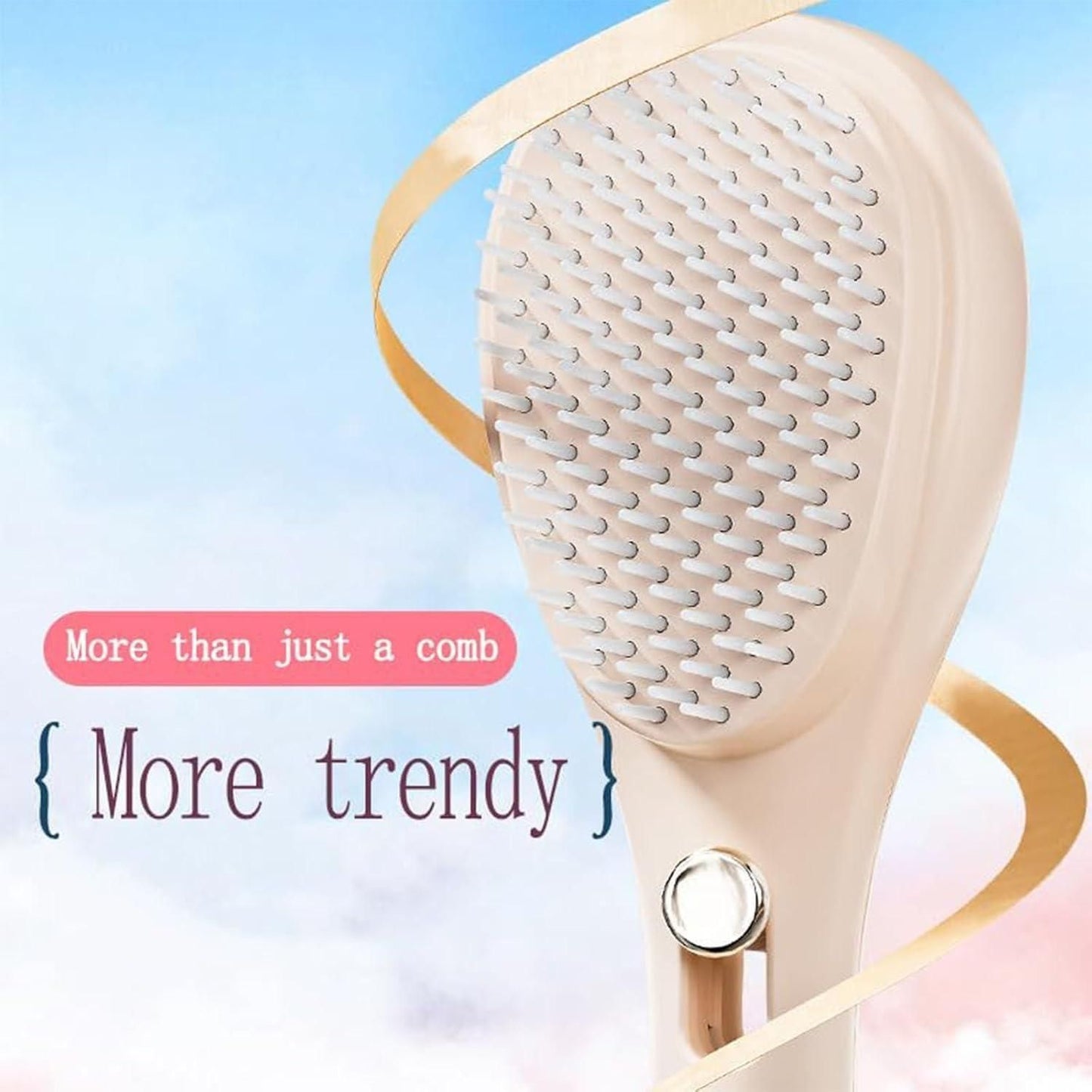 PureEase™ Scalp Massage Comb – Soft Retractable Bristles for Hair Growth & Relaxation