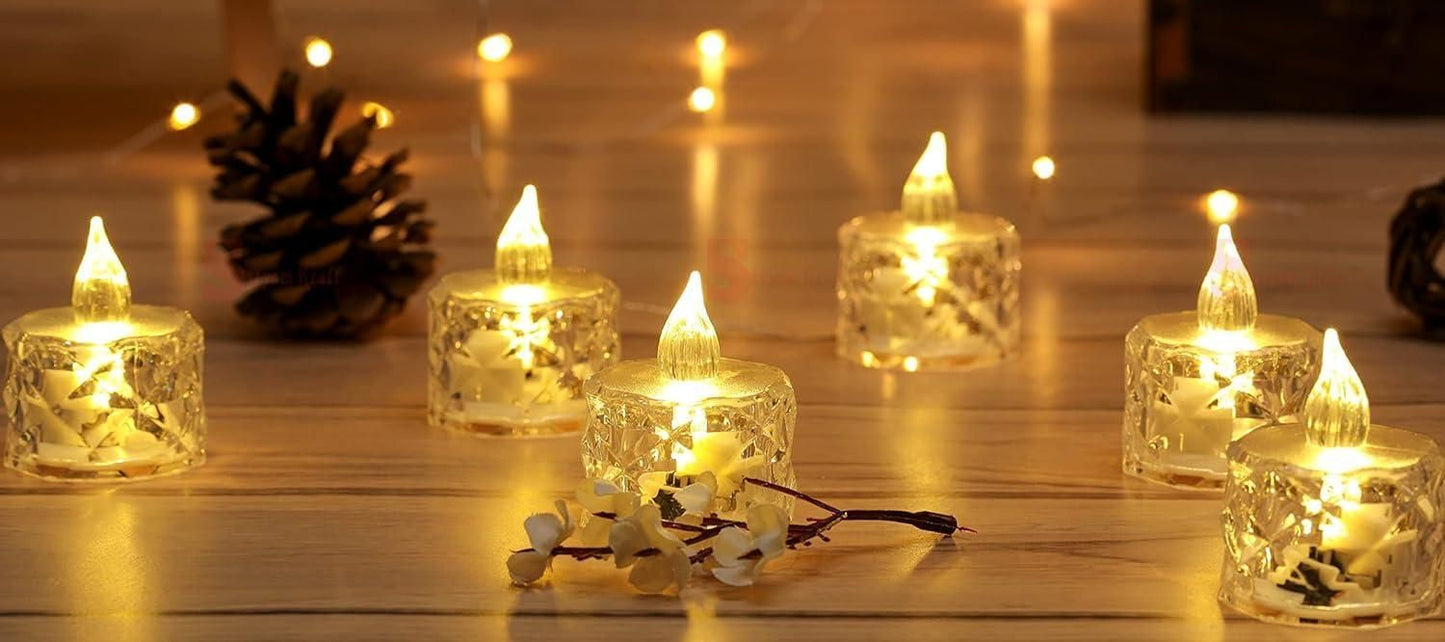 Decorative Crystal Candles (4 Pieces)