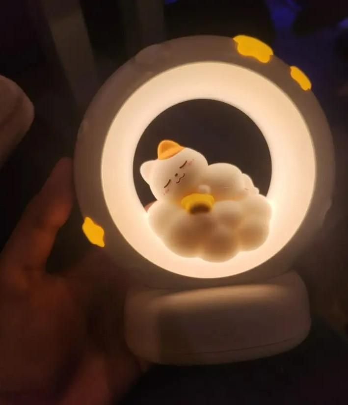 Sleeping Cat LED Night Light Lamp