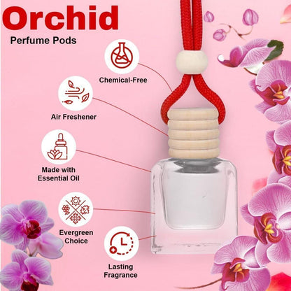 AeroMist™ Hanging Car Perfume Pod – Long-Lasting Musk Fragrance Diffuser for Cars (10ml, Assorted Scents)