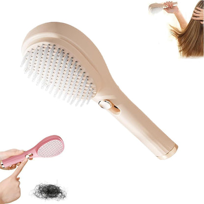 PureEase™ Scalp Massage Comb – Soft Retractable Bristles for Hair Growth & Relaxation