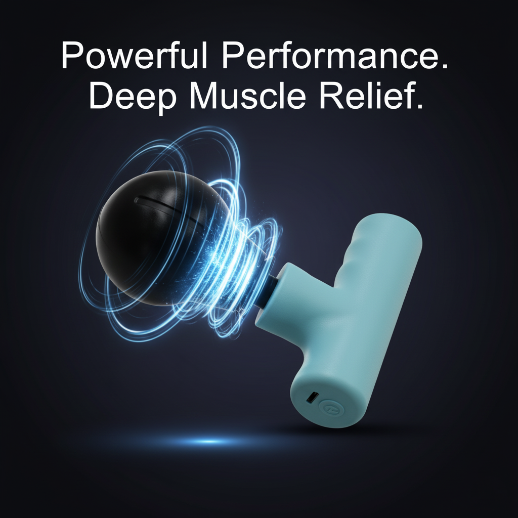 PulseFlex™ Deep Tissue Fascial Massage Gun – Powerful Muscle Recovery & Relaxation Device for Men & Women (Rechargeable, Portable)